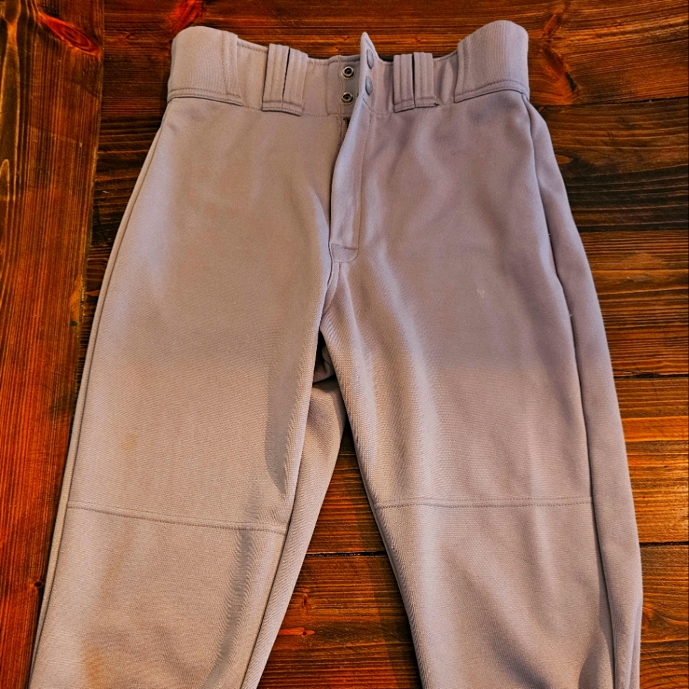 Mens Easton Knicker Baseball Pants, Gray, Size Small